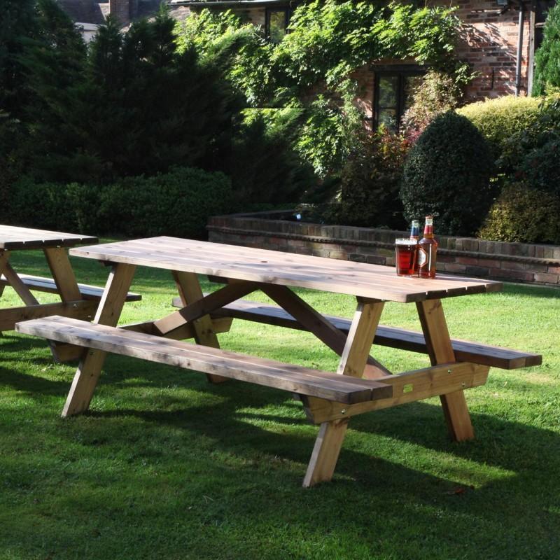 outdoor tables &amp; benches 8 Seater A-Frame Table