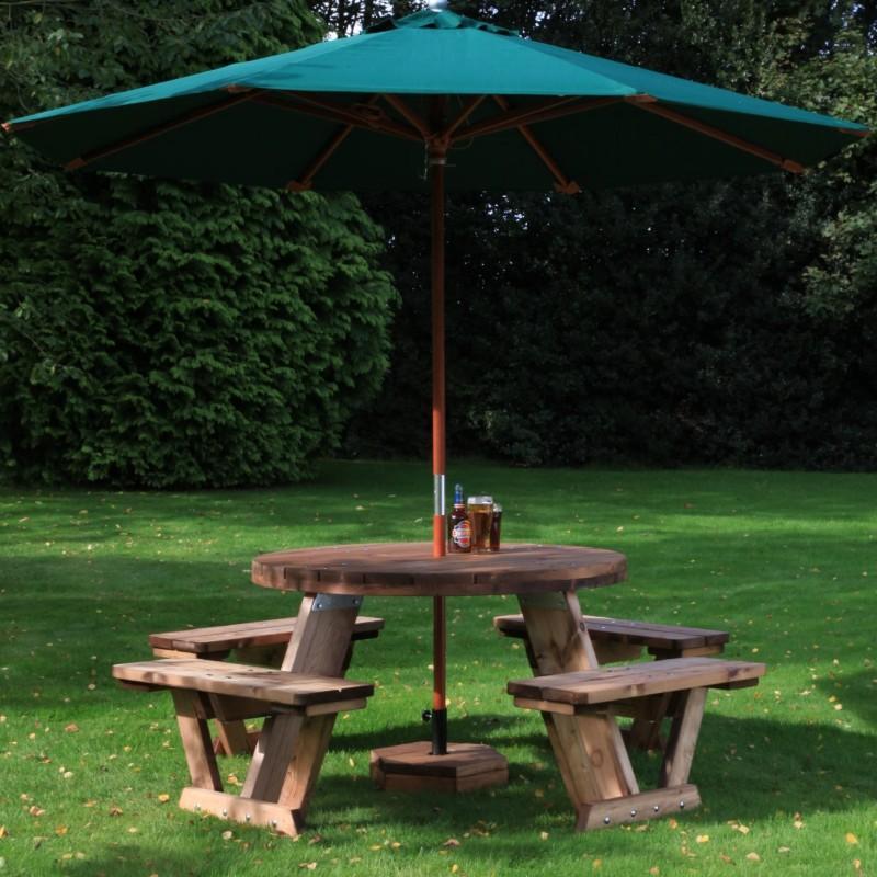 outdoor tables &amp; benches Circular 8 Seater Table
