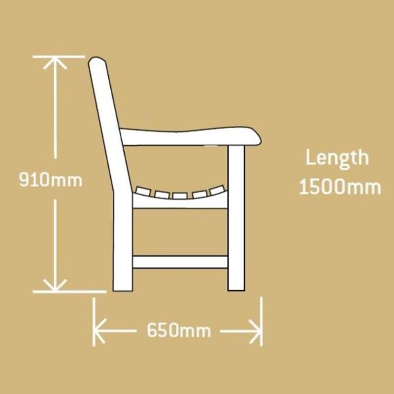 outdoor tables & benches Clarion Teak Bench