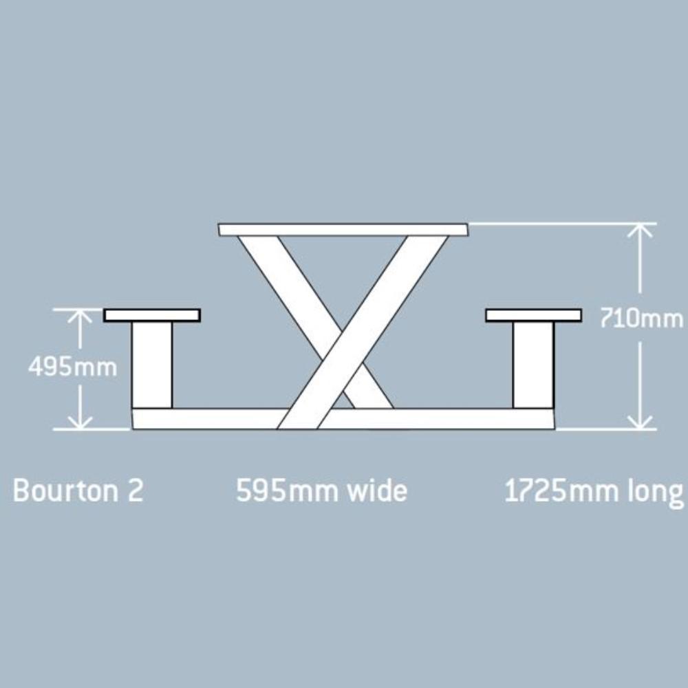 outdoor tables & benches Morton 2 Seater Table