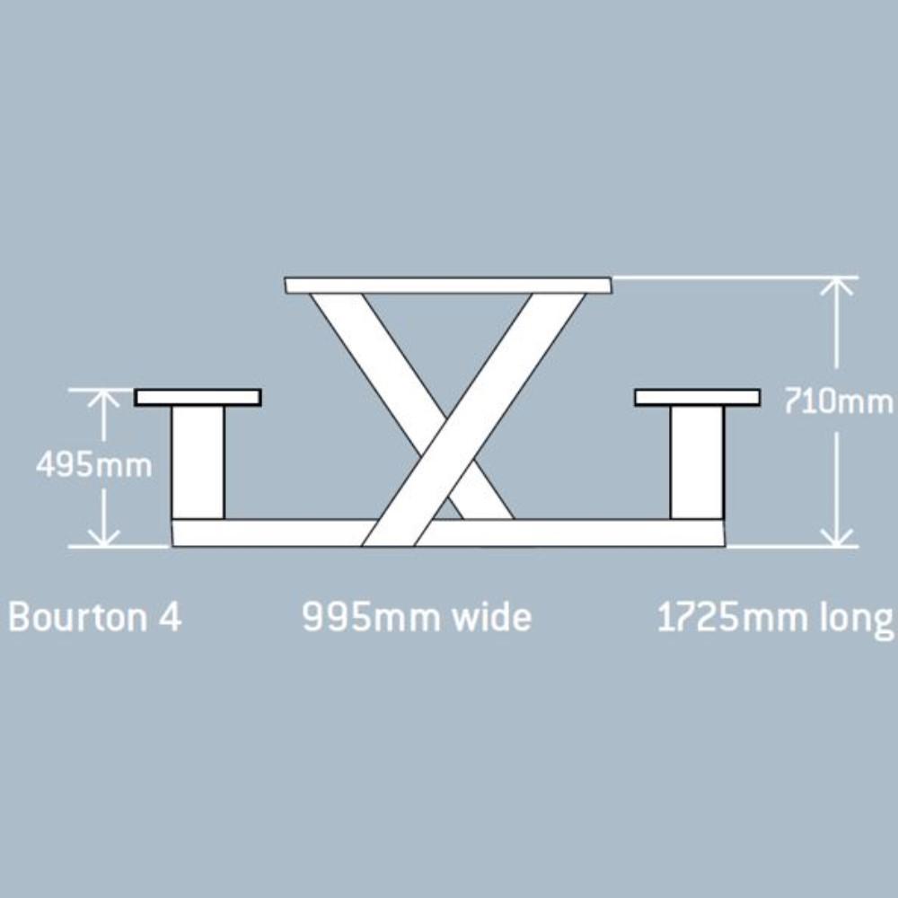 outdoor tables & benches Morton 4 Seater Table
