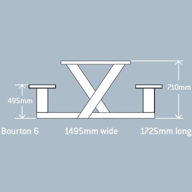 outdoor tables & benches Morton 6 Seater Table