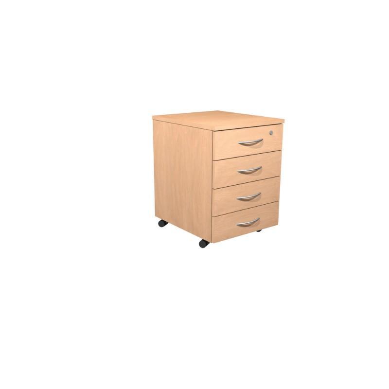 pedestal 4 Drawer Alpine Standard Contract Mobile Pedestal 4 Drawer