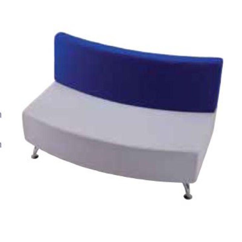 Soft Seating Convex 2 Seater Unit w/Back Glacier Modular Seating System Convex 2 Seater Unit w/Back