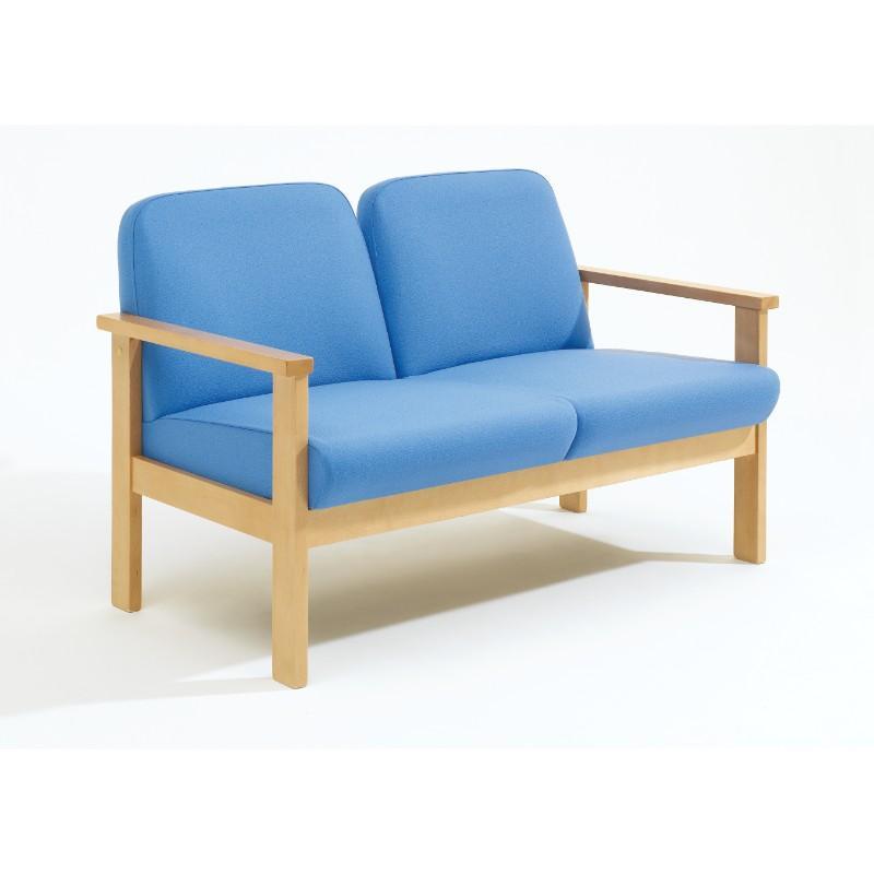 Soft Seating Low Back 2 Seater Romsey Beech Frame Seating