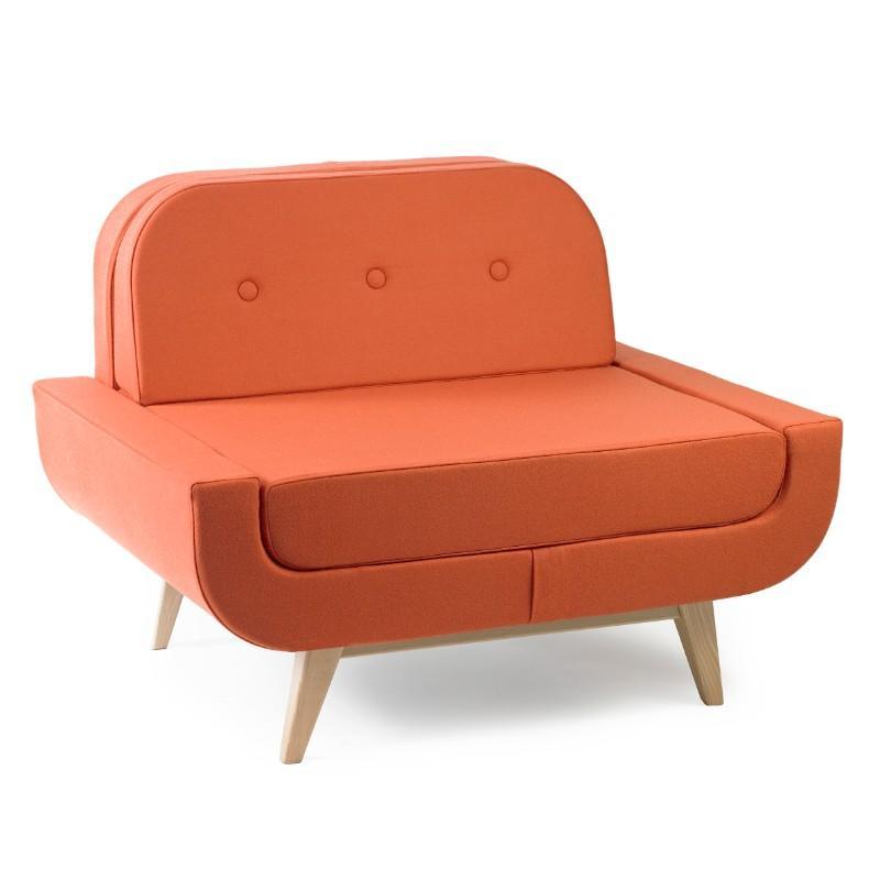 soft seating Single Seat Bench with Back Pop Sofa Collection Single Seat Bench with Back