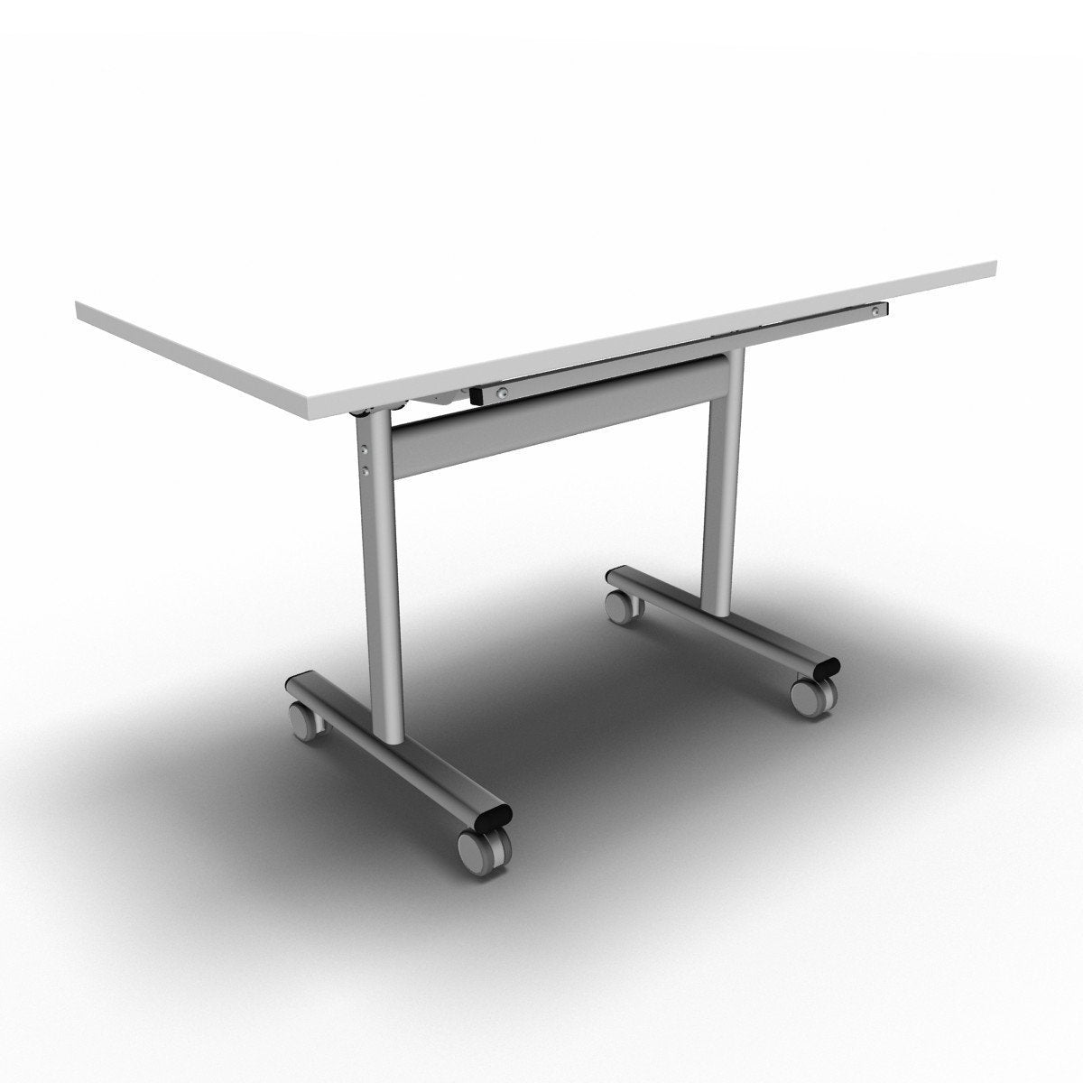 Table 1200 x 600 x 720mm / Rectangular / White Synergy Flip Top Tables