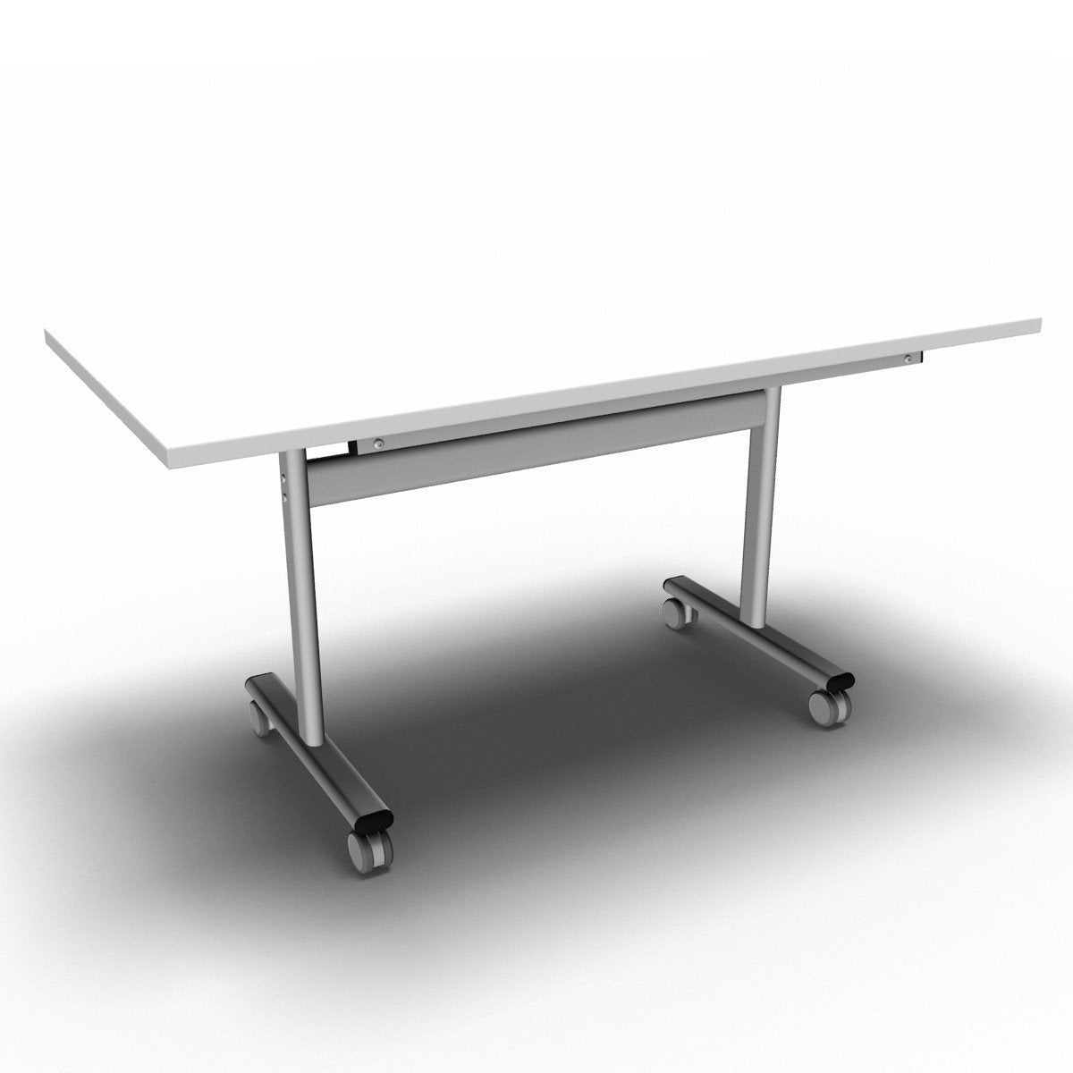 Table 1400 x 700 x 720mm / Rectangular / White Synergy Flip Top Tables