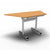 Table 1400 x 700 x 720mm / Trapezoidal / Beech Synergy Flip Top Tables