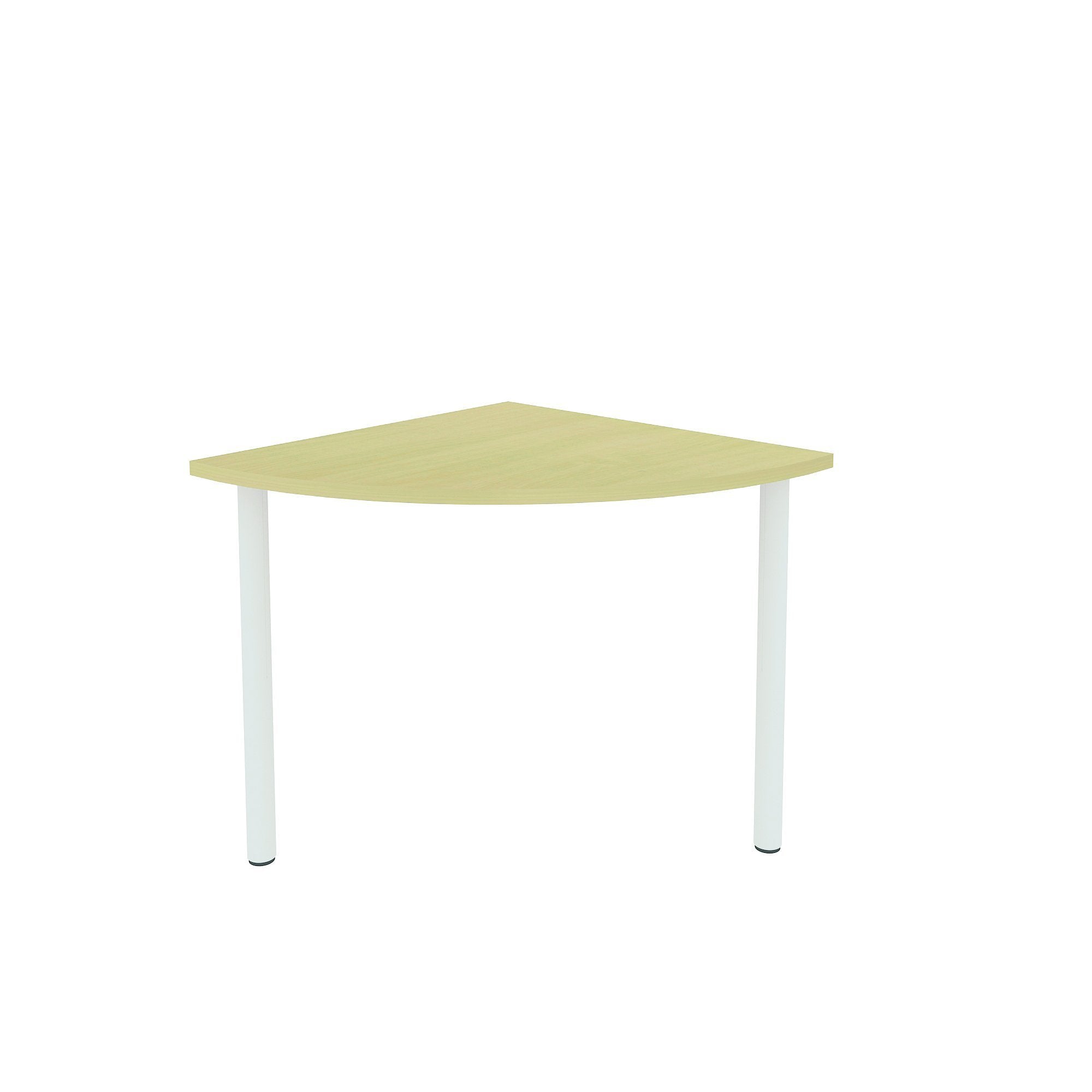 table 2 Pole Legs Alpine Quarter Round Desk 2 Pole Legs