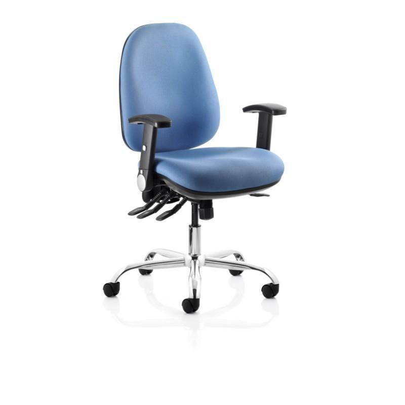 task chair Height Adjustable Fold Down Arms / Chrome Base / Standard Ergotek High Back Task Chair Height Adjustable Fold Down Arms / Chrome Base / Standard
