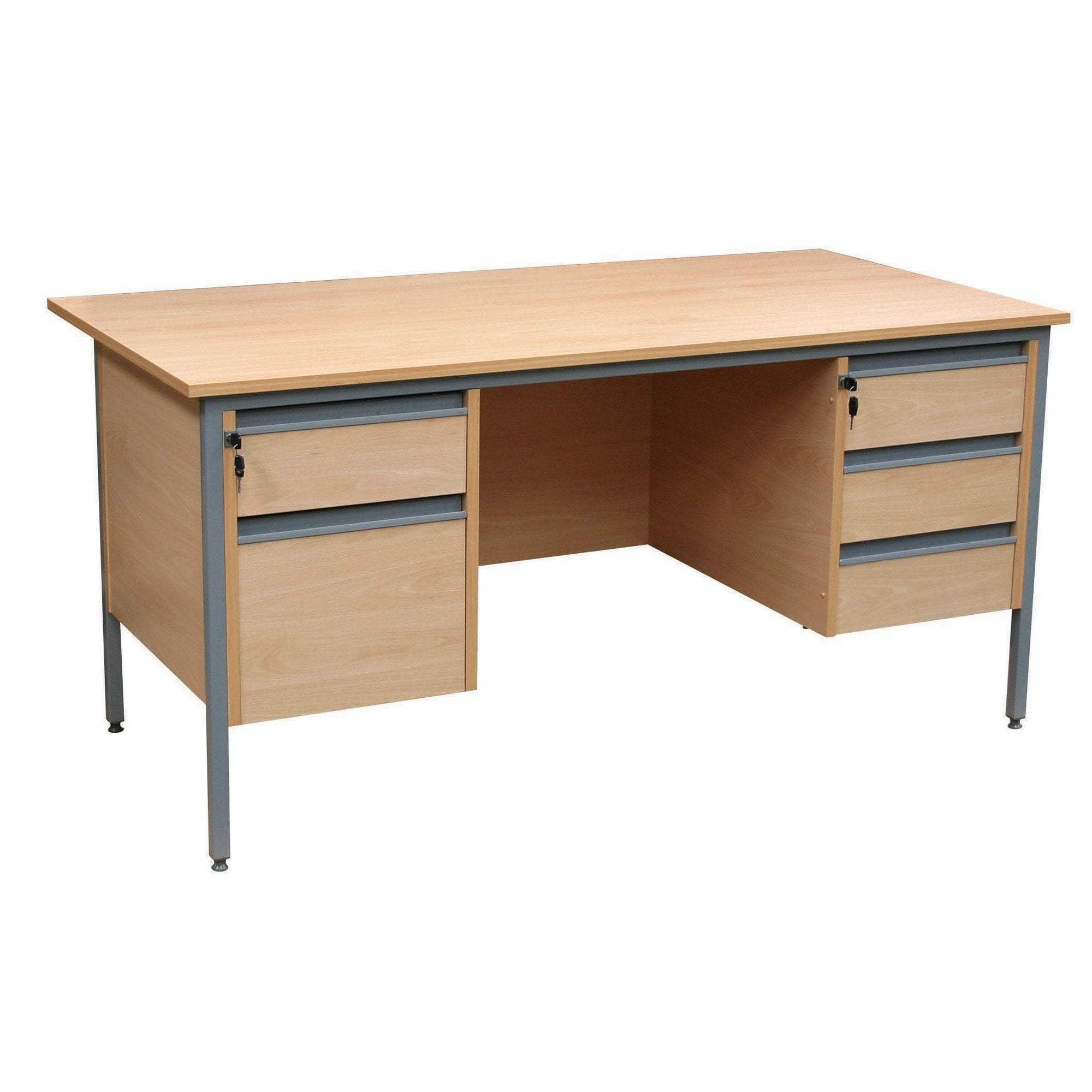Teacher's Desks Teacher's Double Pedestal Desk