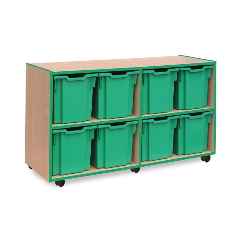 Tray Unit Coloured Edge 8 Jumbo Tray Unit