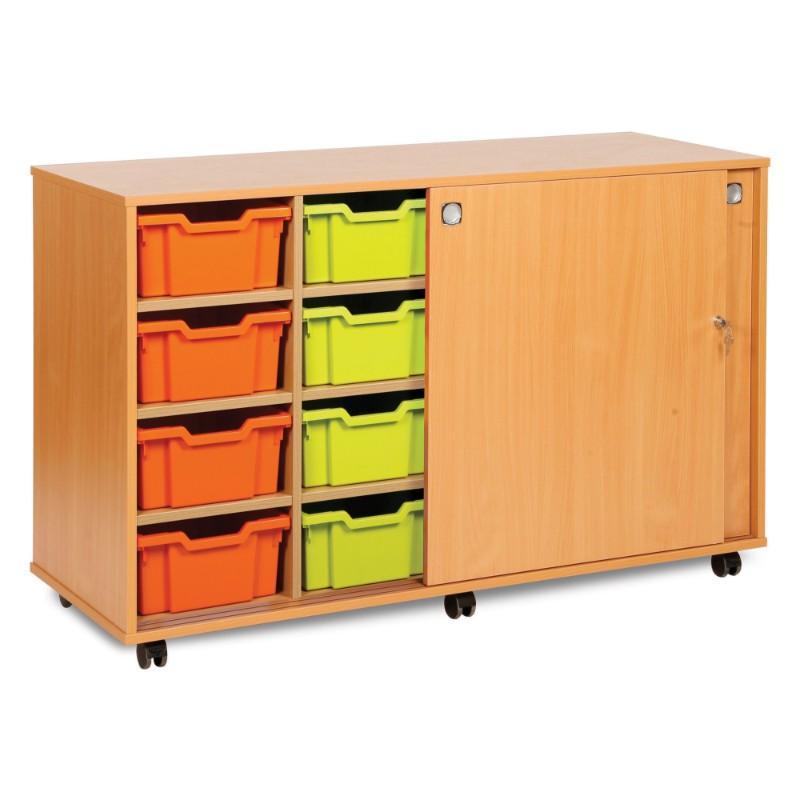 Tray Unit Sliding Doors 8 Deep & 6 Extra Deep Tray Unit Sliding Doors