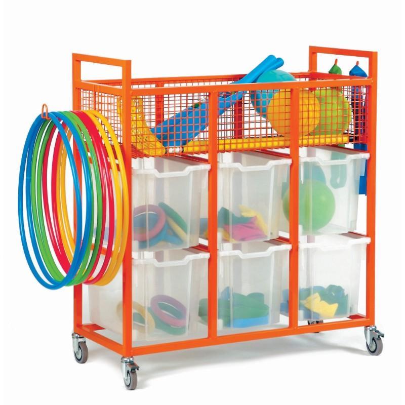 Tray Unit Sports Storage Trolley