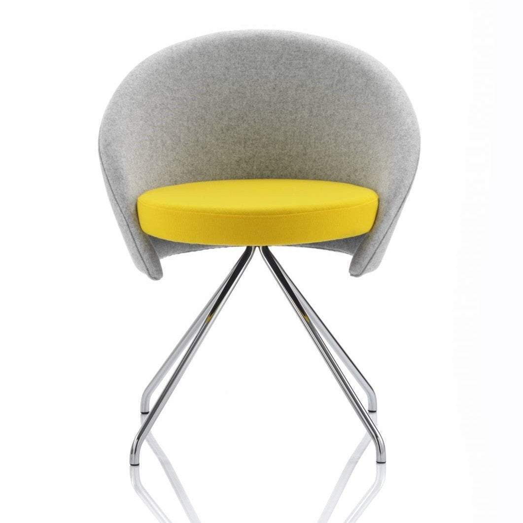 tub style chair 4 Angled Chrome Legs Vision Tub Chair 4 Angled Chrome Legs