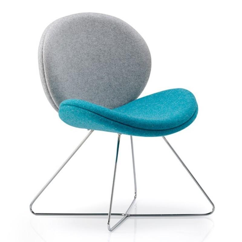 tub style chair Chair with Cross Over Skid Base Wave Chair Chair with Cross Over Skid Base